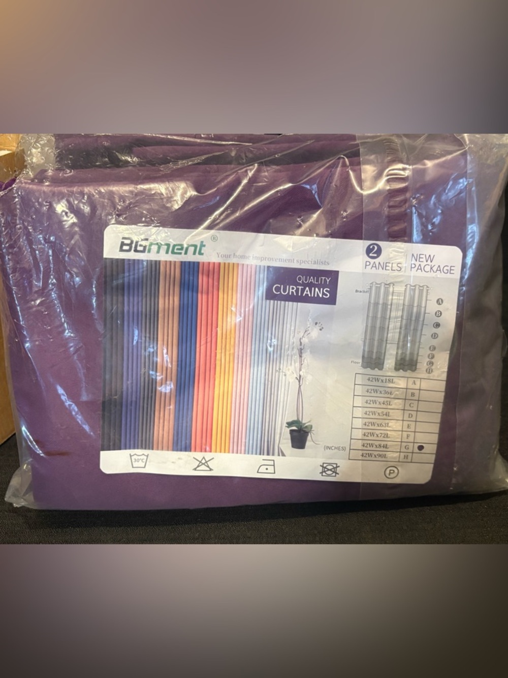 BGment Quality Curtains W/Grommets Royal purple (42”W X 84”L) 2 Panels New!!